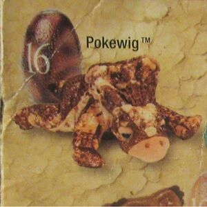 2002 HALLMARK DINOTOPIA 26 ALPHA SERIES PLUSH - #16 POKEWIG